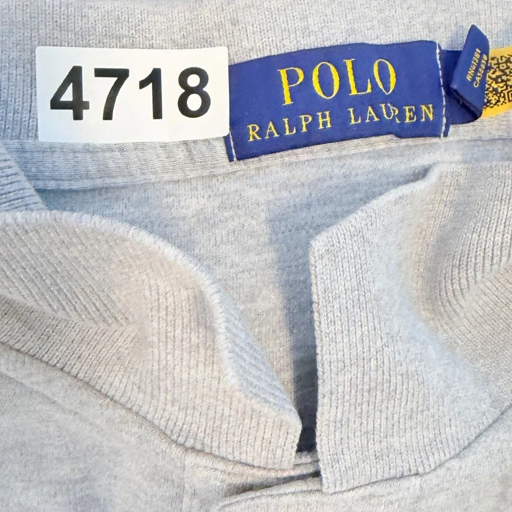 Polo Ralph Lauren Polo Shirt Mens XL Gray Classic Cotton Short Sleeve Solid Prep